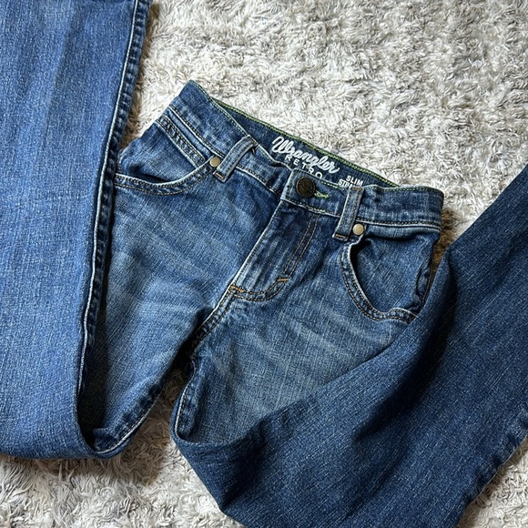 3T Regular Slim fit Wrangler retro 
slim straight boys or girls denim jeans - Picture 5 of 10